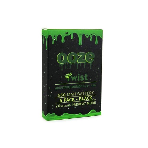 5 Pack 650 Mah Black