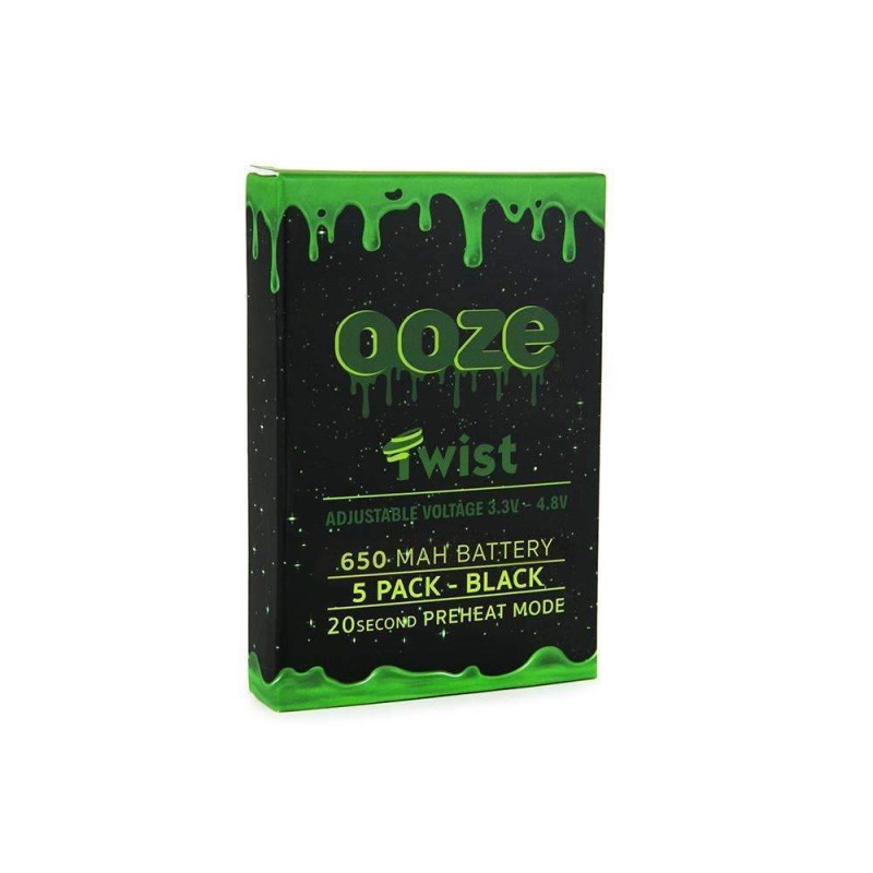 5 Pack 650 Mah Black