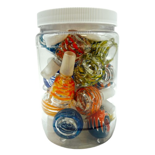 Glass Bowl 16Ct Jar