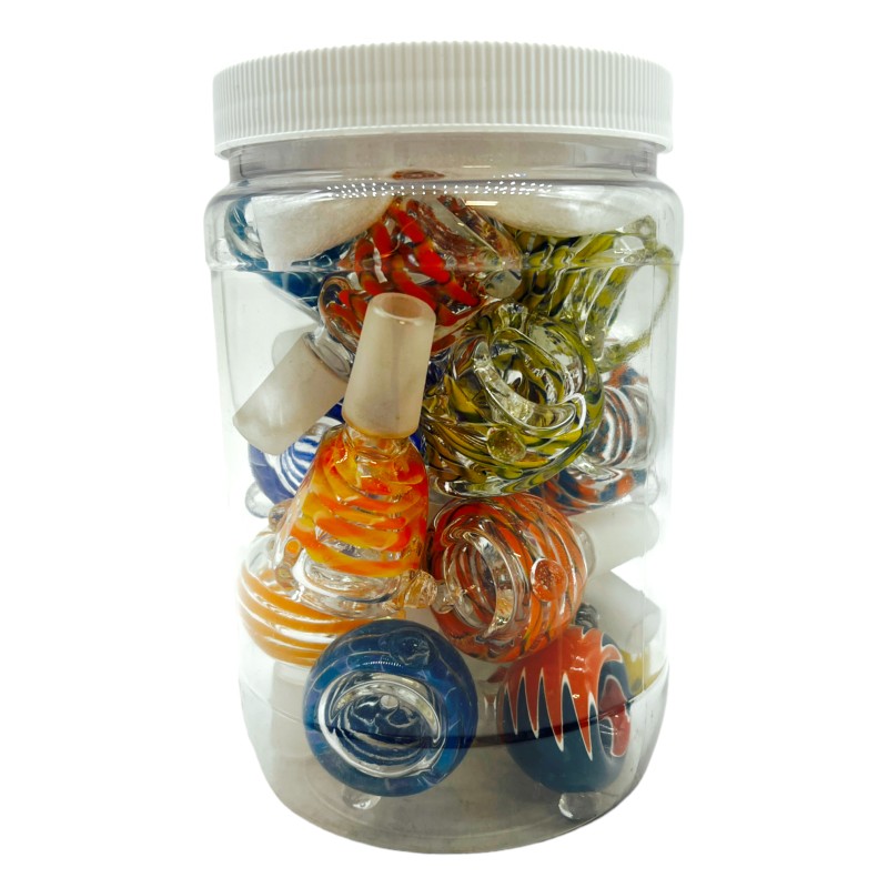 Glass Bowl 16Ct Jar